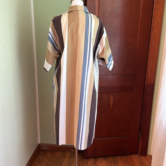 VINTAGE Marimekko Snap Shirt Dress, Size L - Picture 6 of 9